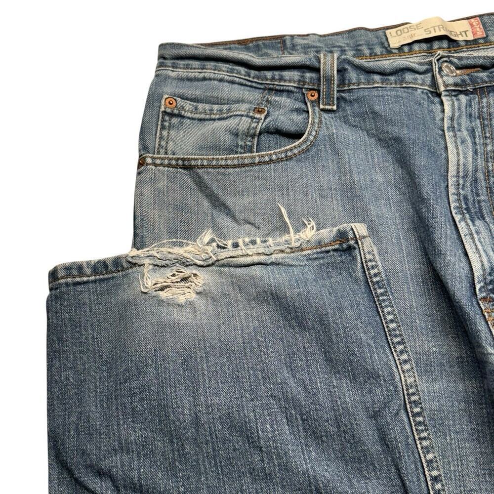 Levi’s 569 Loose Straight Jeans Men’s 38x34 Y2K Vintage Denim - Picture 6 of 13